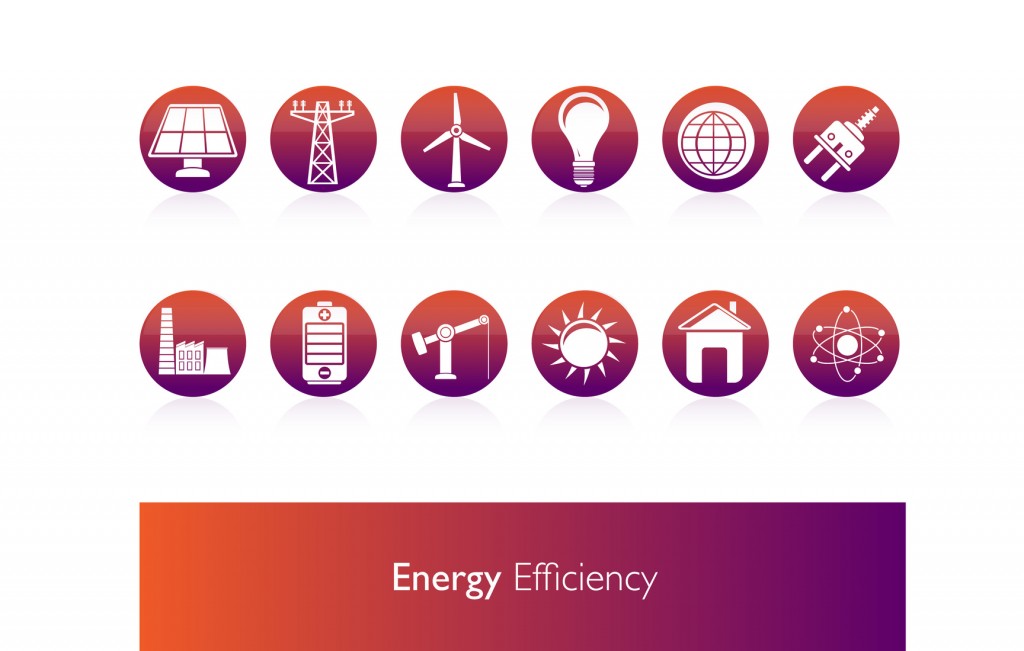 Energy Efficiency, Icons Vector
