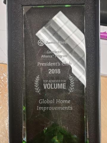 James Hardie Siding 2018 Top Volume Achiever