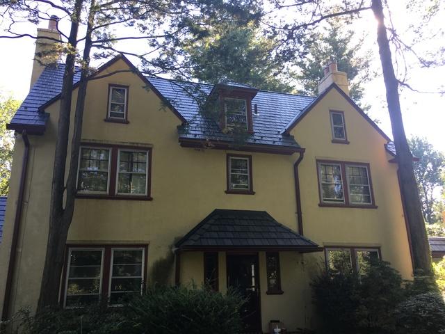 Edco Metal Slate Roof Custom Installation and Gutter Replacement in Villanova, PA