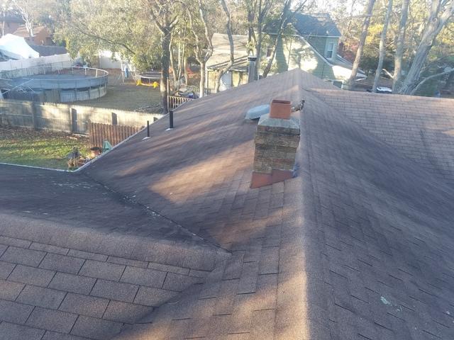 roofing project - before image