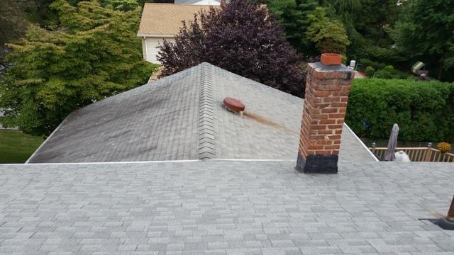 roofing project - before image