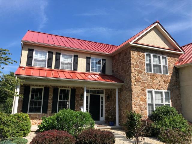 Removing  Asphalt Shingles and Solar Panels and Installing Terra Cotta Standing Seam Metal Roof in Downingtown, PA