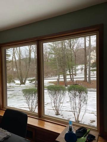 Installing Large Marvin Infinity Windows with Everwood Interior Finish on West Chester, PA Home