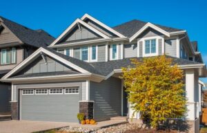 exterior of home with new siding and windows