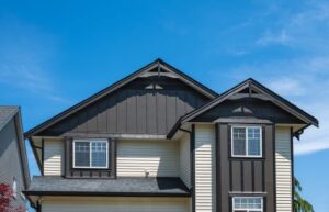 exterior of home with new siding and windows