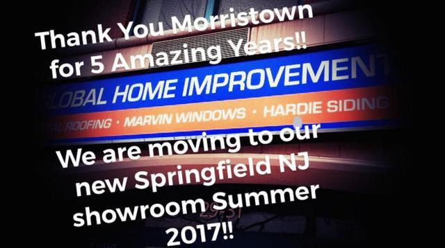 Global Home Improvement Morristown Showroom Moving to Springfield NJ 